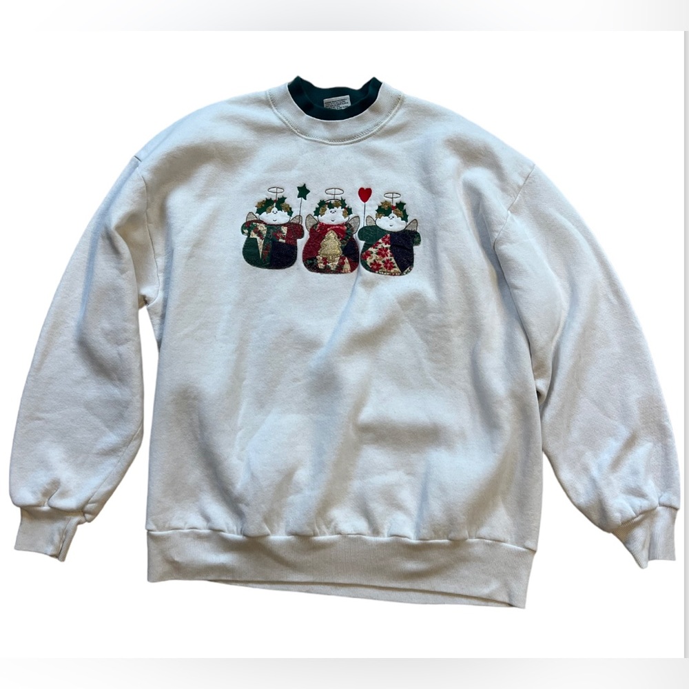Gopher Sport Women’s  Vintage Cotton Cozy Oversized  Snow Angel Sweatshirt XL